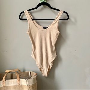 NWT Forever 21 Nude Beige Bodysuit